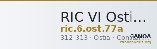 RIC VI Ostia 77a — CANOA