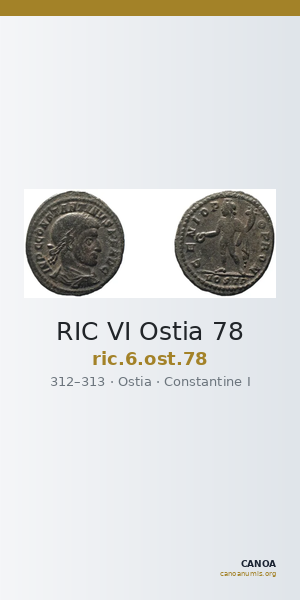 RIC VI Ostia 78 — CANOA