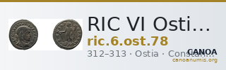 RIC VI Ostia 78 — CANOA