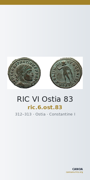 RIC VI Ostia 83 — CANOA