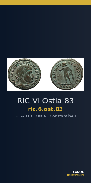RIC VI Ostia 83 — CANOA
