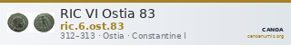RIC VI Ostia 83 — CANOA