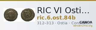 RIC VI Ostia 84b — CANOA