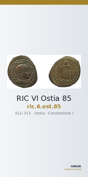 RIC VI Ostia 85 — CANOA