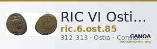 RIC VI Ostia 85 — CANOA