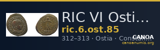 RIC VI Ostia 85 — CANOA