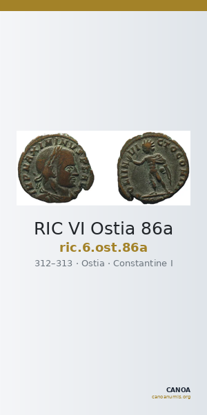 RIC VI Ostia 86a — CANOA