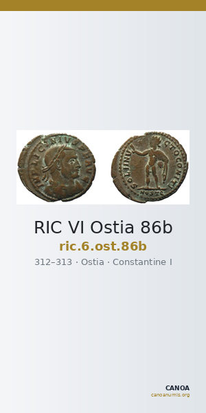 RIC VI Ostia 86b — CANOA
