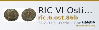 RIC VI Ostia 86b — CANOA