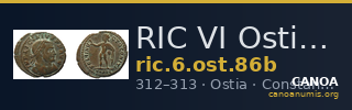 RIC VI Ostia 86b — CANOA
