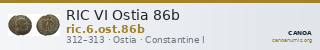 RIC VI Ostia 86b — CANOA