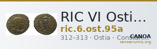 RIC VI Ostia 95a — CANOA