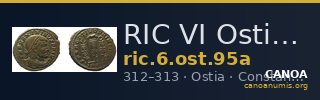 RIC VI Ostia 95a — CANOA