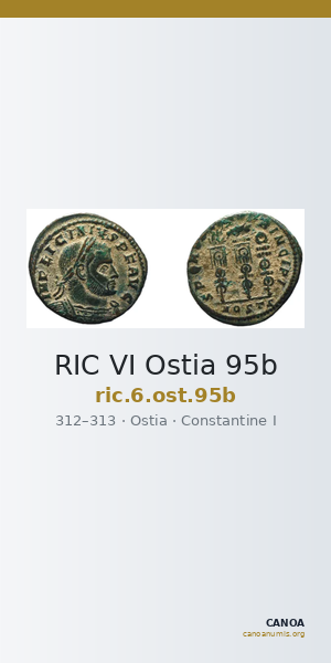RIC VI Ostia 95b — CANOA