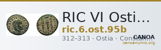 RIC VI Ostia 95b — CANOA