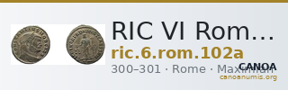RIC VI Rome 102a — CANOA