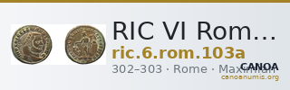 RIC VI Rome 103a — CANOA