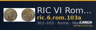 RIC VI Rome 103a — CANOA
