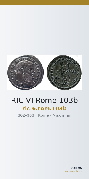 RIC VI Rome 103b — CANOA