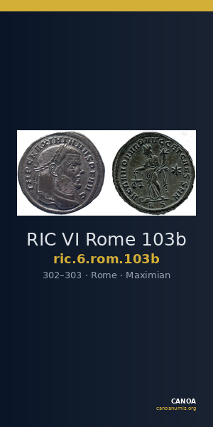RIC VI Rome 103b — CANOA