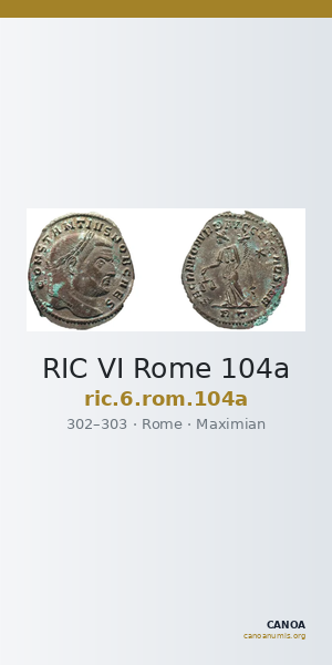 RIC VI Rome 104a — CANOA