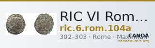 RIC VI Rome 104a — CANOA