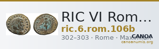 RIC VI Rome 106b — CANOA