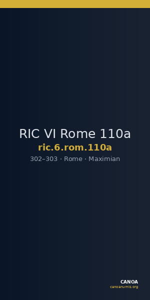 RIC VI Rome 110a — CANOA