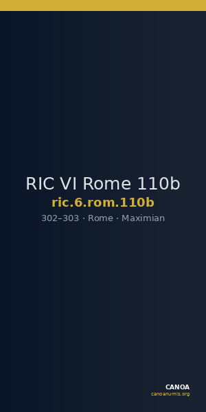 RIC VI Rome 110b — CANOA
