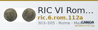 RIC VI Rome 112a — CANOA