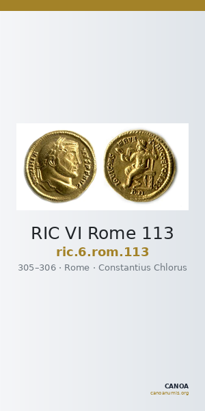 RIC VI Rome 113 — CANOA