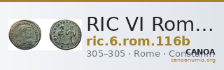 RIC VI Rome 116b — CANOA