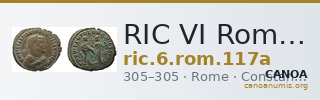 RIC VI Rome 117a — CANOA