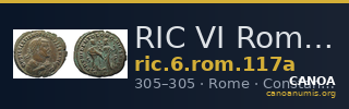 RIC VI Rome 117a — CANOA
