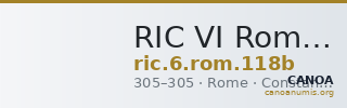 RIC VI Rome 118b — CANOA