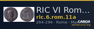 RIC VI Rome 11a — CANOA