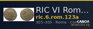 RIC VI Rome 123a — CANOA
