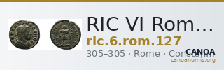 RIC VI Rome 127 — CANOA