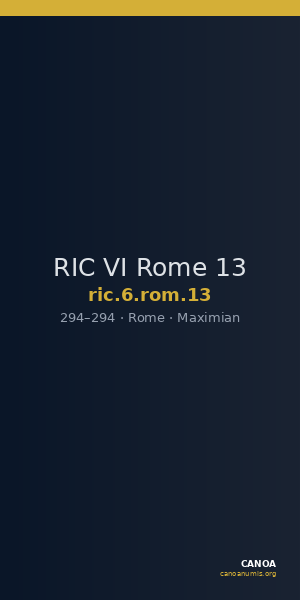 RIC VI Rome 13 — CANOA