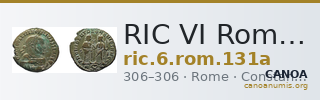 RIC VI Rome 131a — CANOA