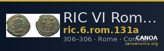 RIC VI Rome 131a — CANOA