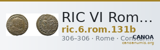 RIC VI Rome 131b — CANOA
