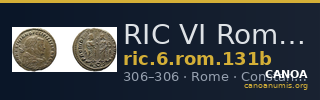 RIC VI Rome 131b — CANOA