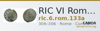 RIC VI Rome 133a — CANOA