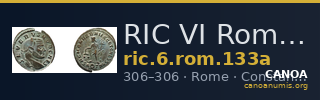 RIC VI Rome 133a — CANOA