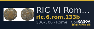 RIC VI Rome 133b — CANOA