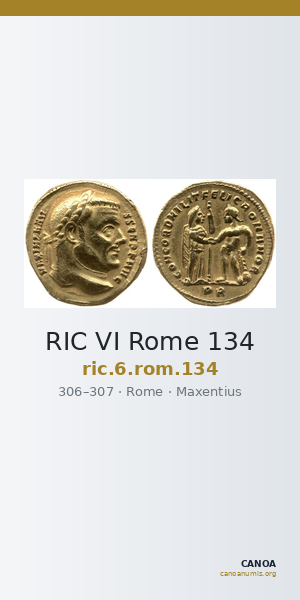 RIC VI Rome 134 — CANOA