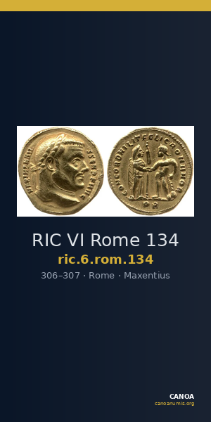 RIC VI Rome 134 — CANOA