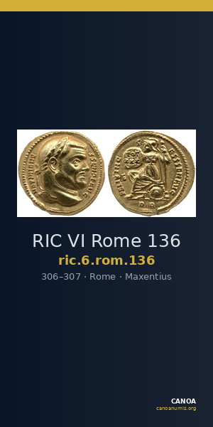 RIC VI Rome 136 — CANOA