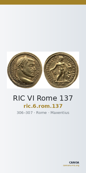 RIC VI Rome 137 — CANOA